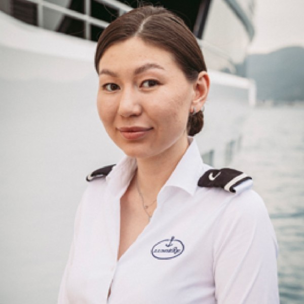 STEWARDESS: Karina Saparova