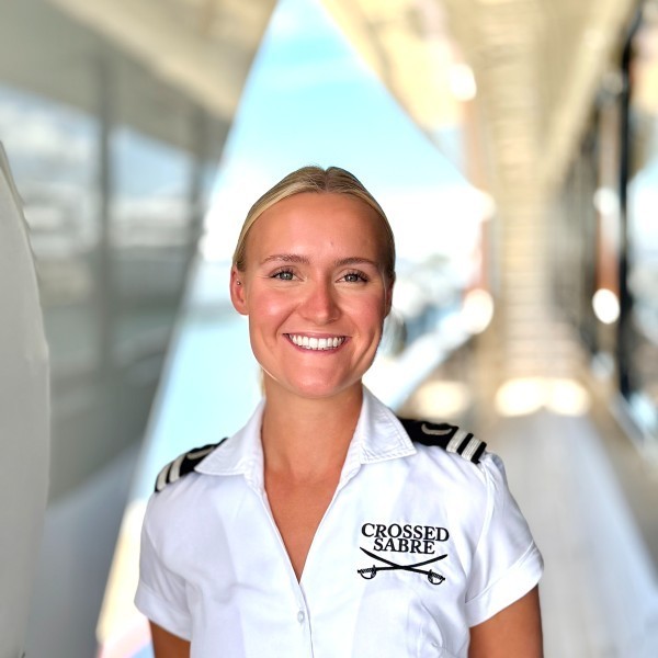 2nd Stewardess: Evie Cripps