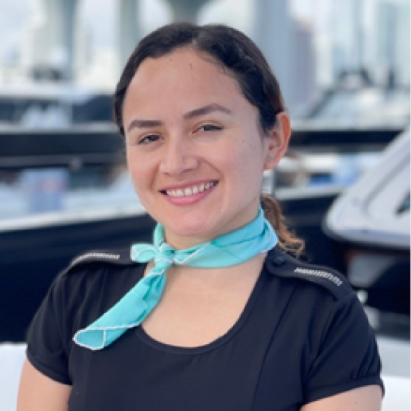 CHIEF STEWARDESS: Medalit Guerrero Lopez